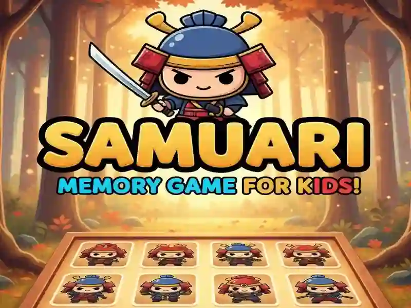 Jogo Jogo de memória Samurai para crianças online