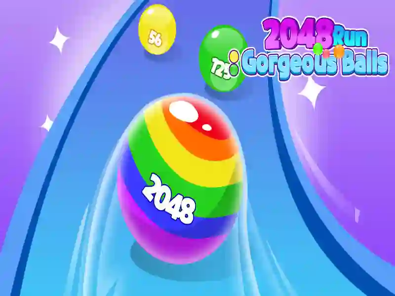 Jogo 2048 Run lindos bolas online