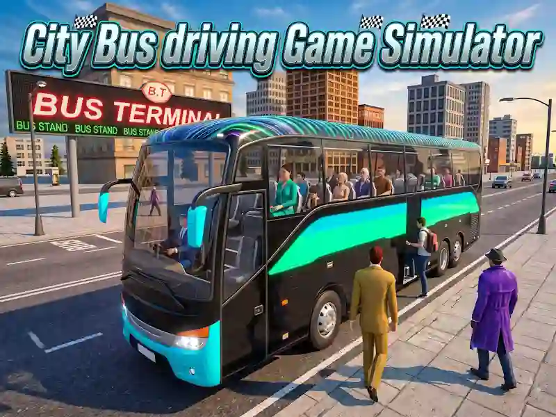 Jogo City Bus driving Game Simulator online