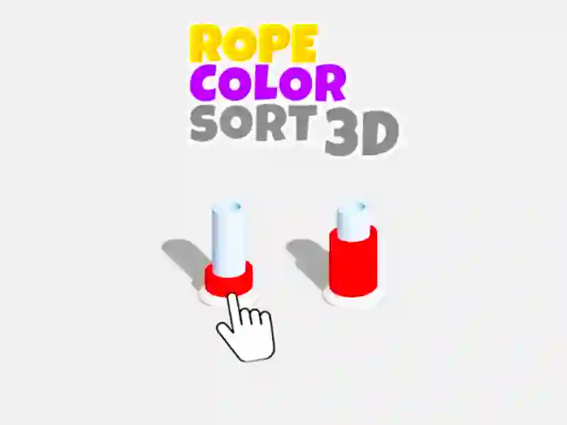 Jogo Corção de cor da corda 3D online Jogo Corção de cor da corda 3D online