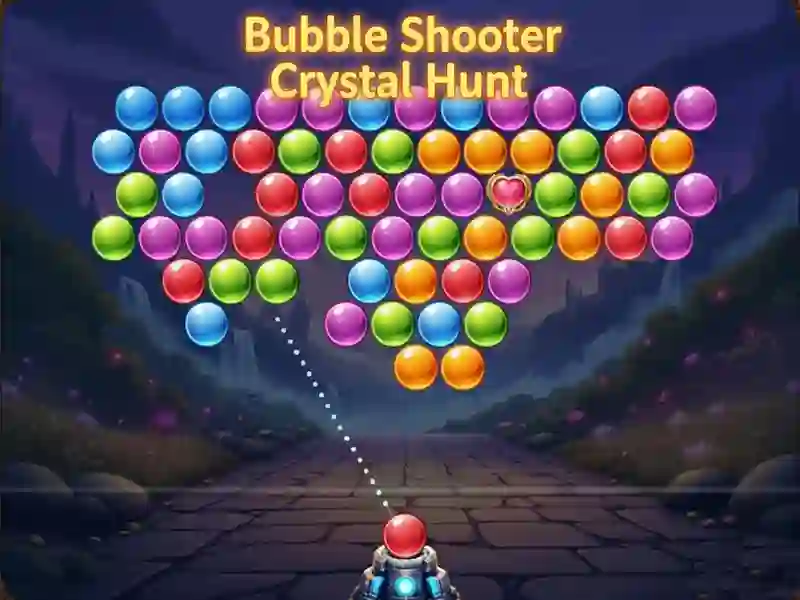 Jogo Caça ao Cristal Bubble Shooter online