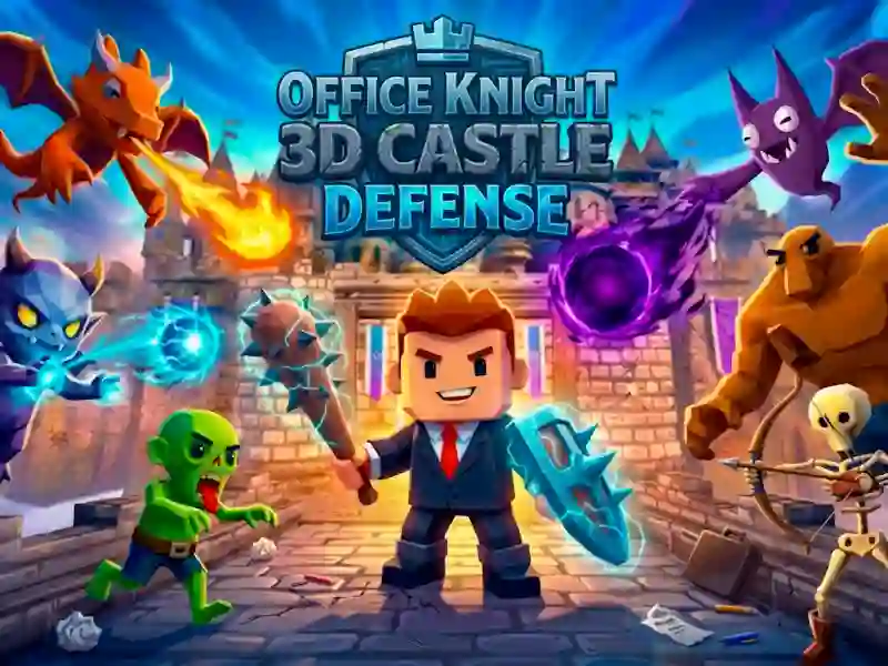 Jogo Office Knight 3D Castle Defense online