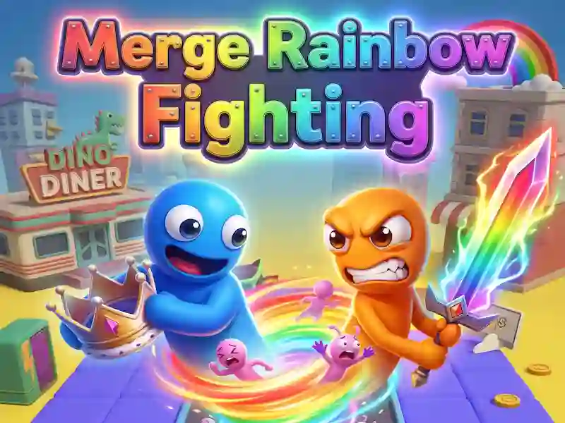Jogo Merge Rainbow Fighting online