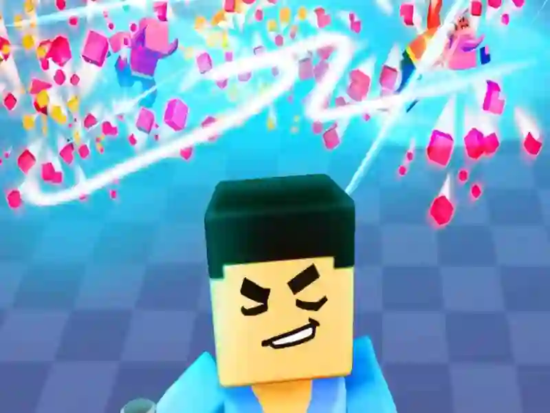 Jogo 3D Block Gladiator: Draw Sword online