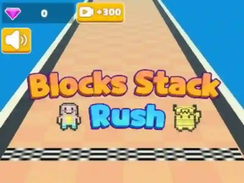 Jogo Blocks empilham a corrida online