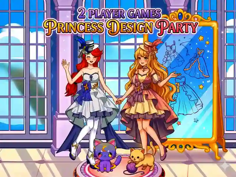 Jogo 2 Player Games Princess Design Party online