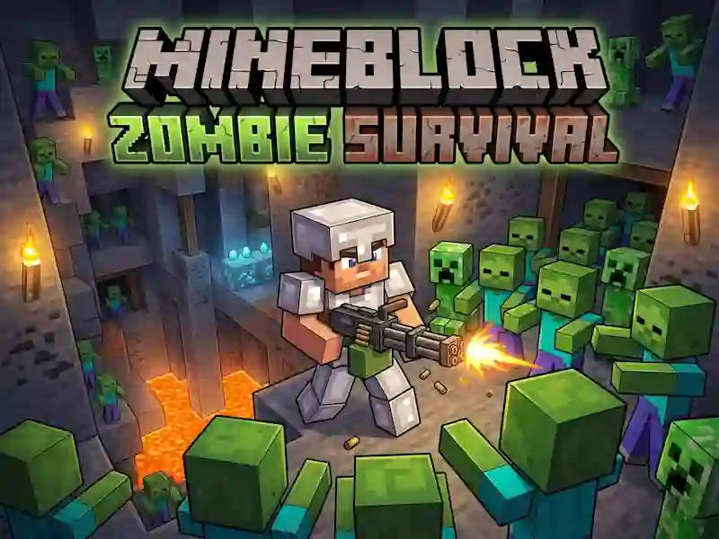 Jogo Mineblock Zombie Survival online