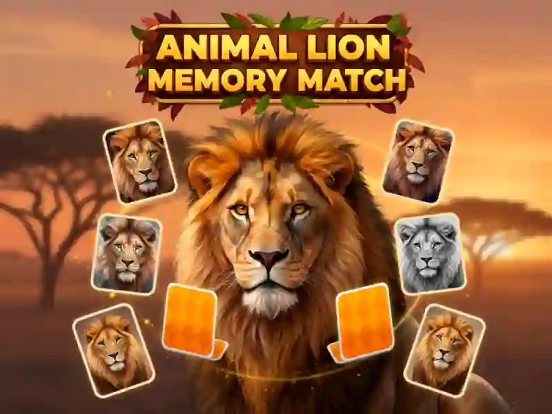 Jogo Jogo de Memória Animal Leão online