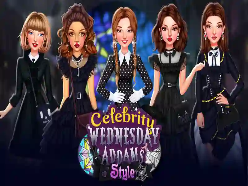 Jogo Celebrity Wednesday Addams Style online