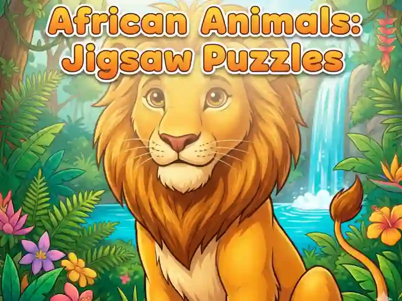 Jogo Animais africanos: quebra-cabeças online