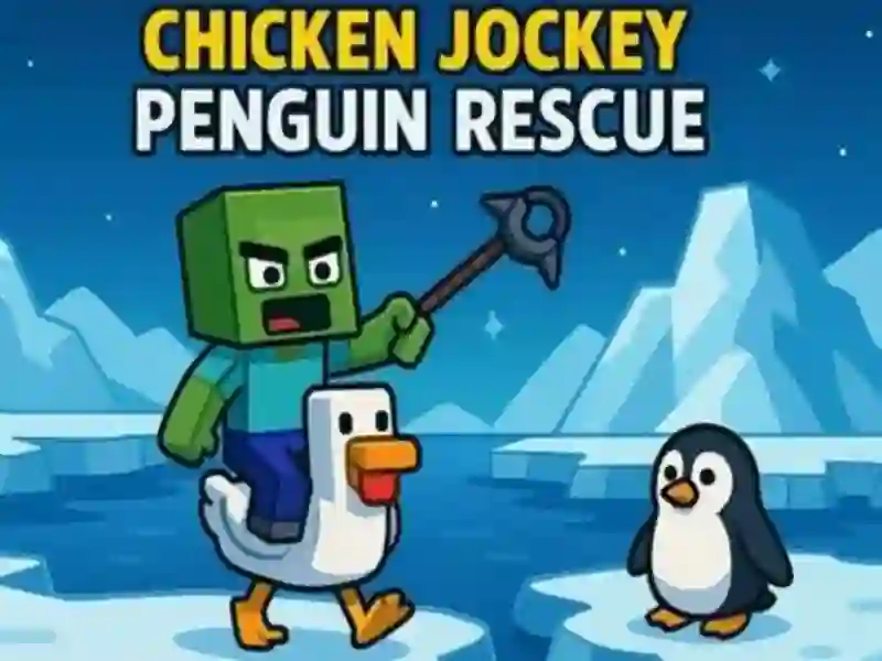 Jogo Jockey de frango: resgate de pinguins online