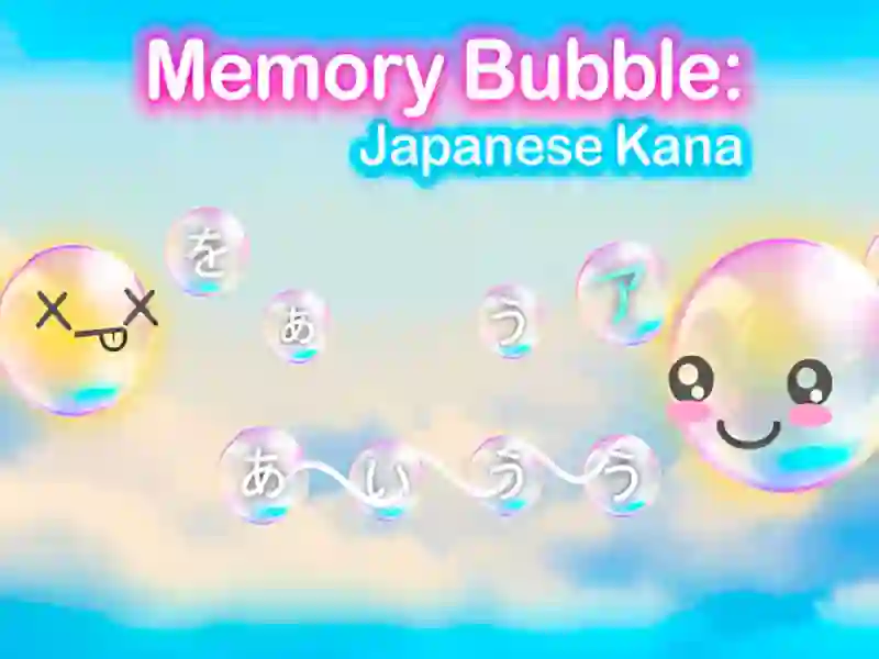 Jogo Bolha de Memória: Kana Japonesa online