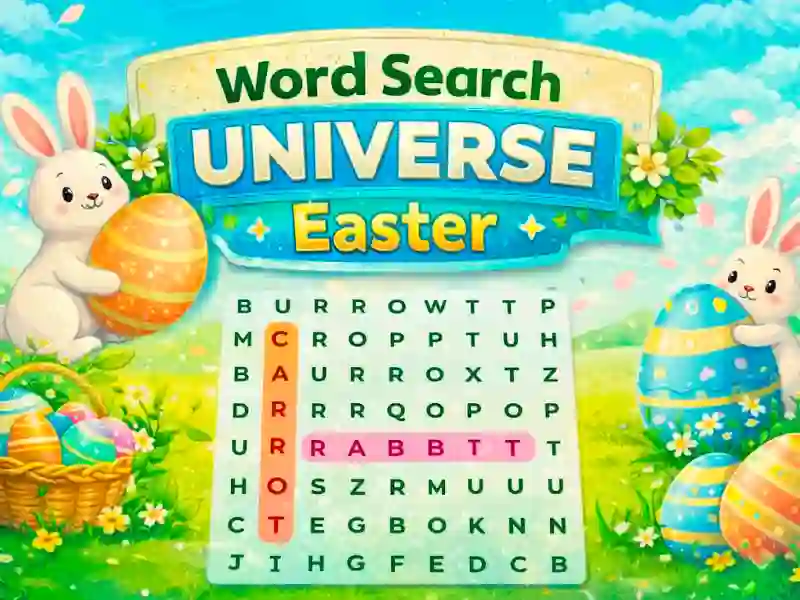 Jogo Word Search Universe Easter online