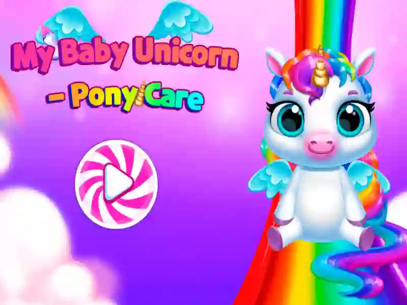 Jogo Meu bebê unicórnio- Pony Care 2 online