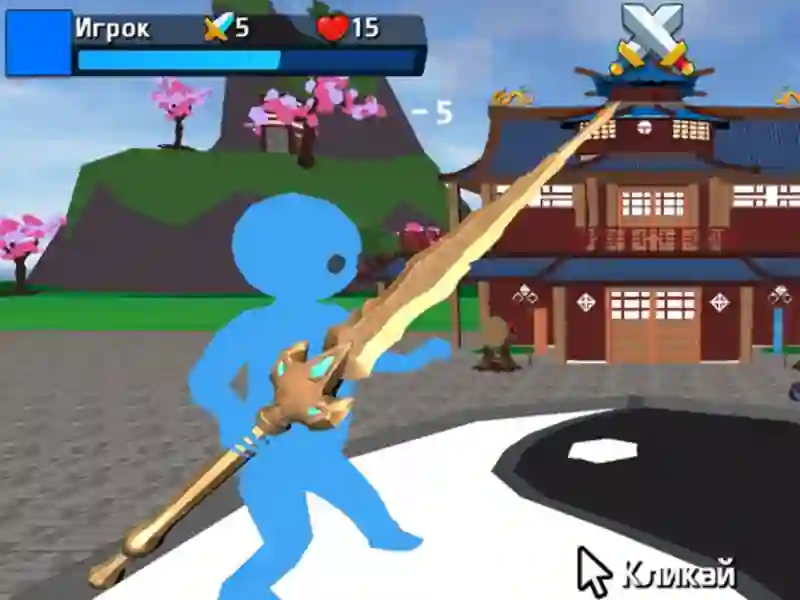 Jogo Obby stickman em espadas online