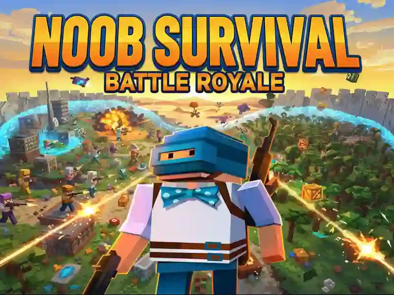 Jogo Sobrevivência Noob: Battle Royale online