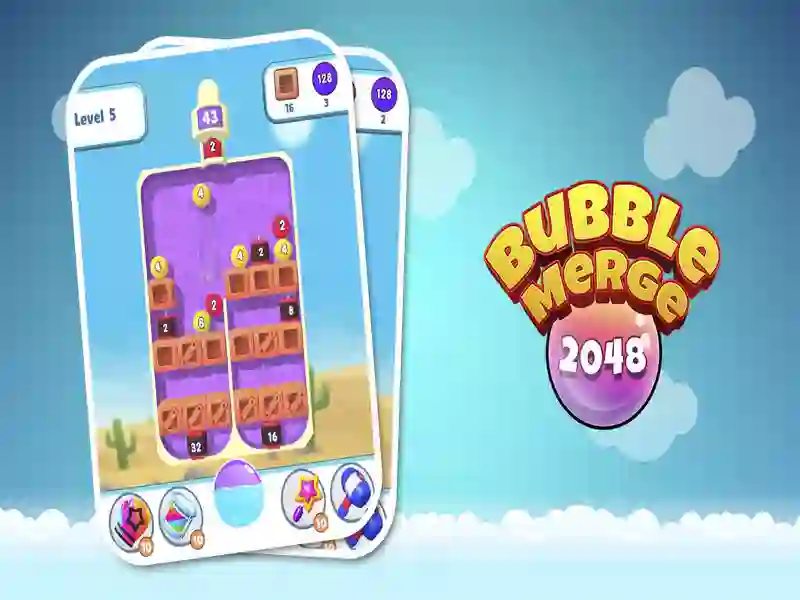 Jogo Merge de bolha 2048 online