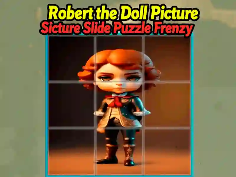 Jogo Robert the Doll Picture Slide Puzzle Frenzy online