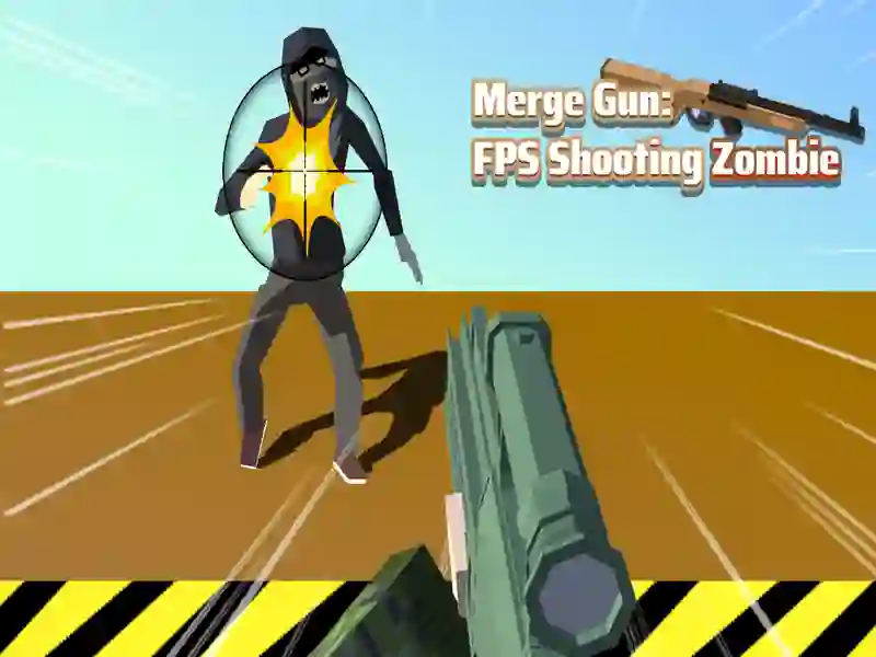 Jogo Mesclar FPS atirando em zumbi online