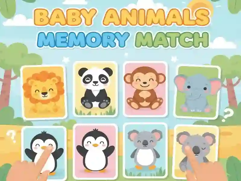 Jogo Jogo de Memória de Animais Bebês online Jogo Jogo de Memória de Animais Bebês online