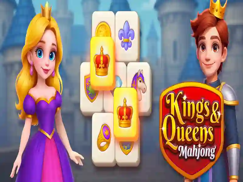 Jogo Reis e Rainhas Mahjong online