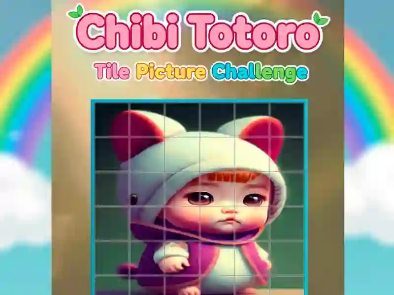 Jogo Desafio de imagem de azulejo Chibi Totoro online