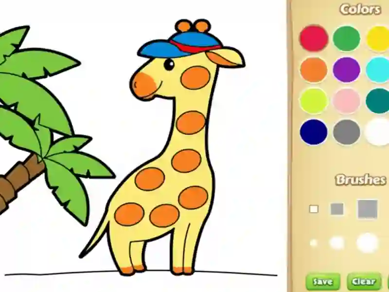 Jogo Livro de colorir animal fácil para crianças online