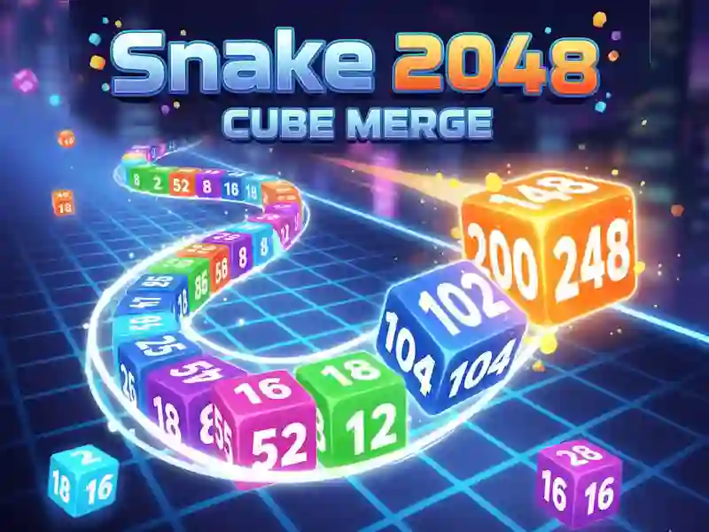 Jogo Snake 2048: Fusão de Cubos online