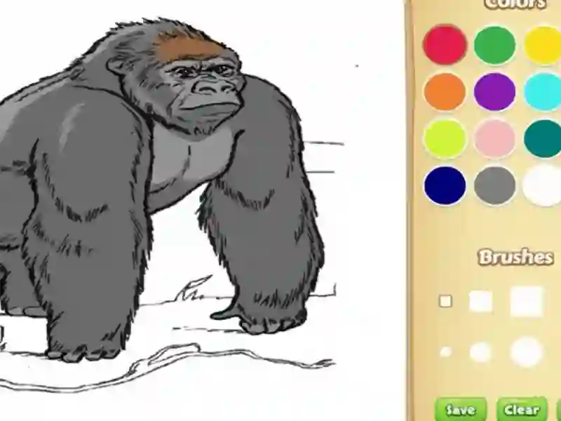 Jogo Livro para colorir de animais do zoológico para crianças online