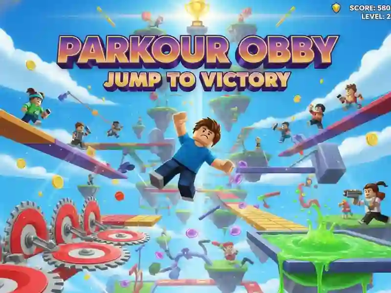 Jogo Parkour Obby salta para a vitória online