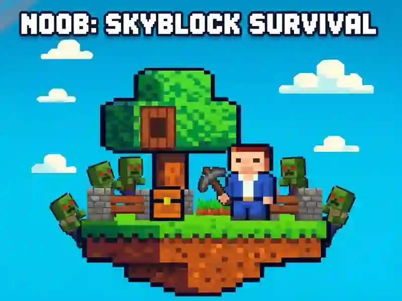 Jogo Noob: Sobrevivência no Skyblock online