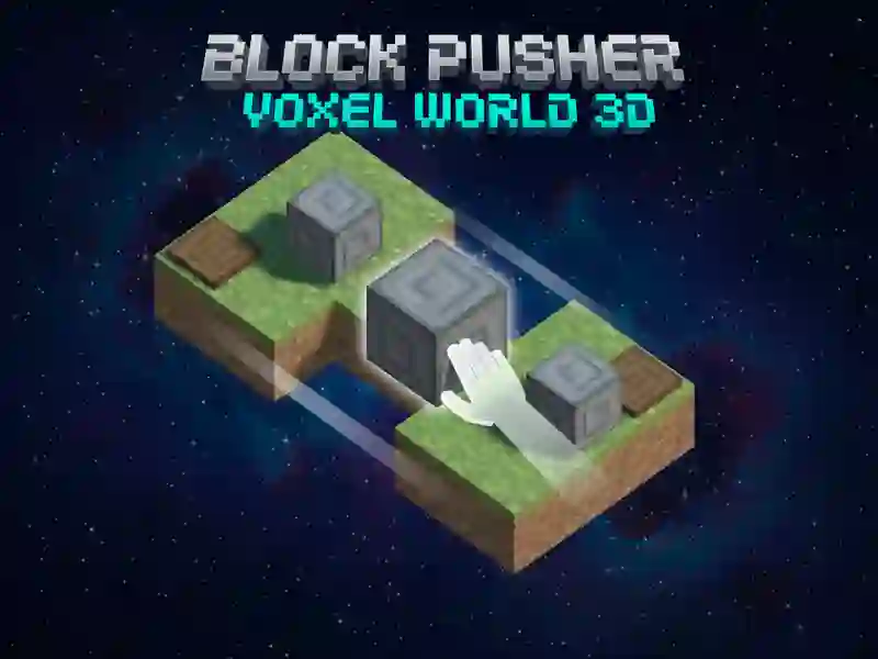 Jogo Empurrador de blocos Voxel World Modelo 3D online