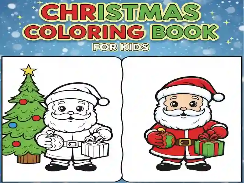 Jogo Livro de colorir de Natal para crianças online