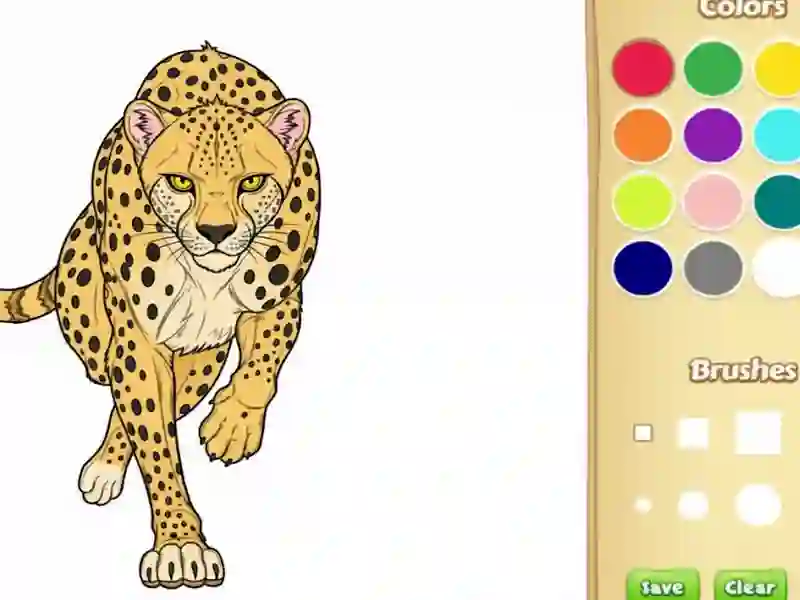 Jogo Livro para colorir de animais selvagens online