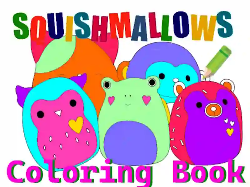 Jogo Livro para colorir squishmallow online