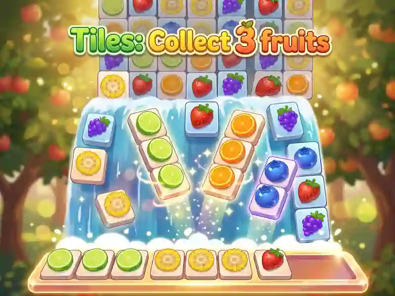 Jogo Tiles: Collect 3 fruits online