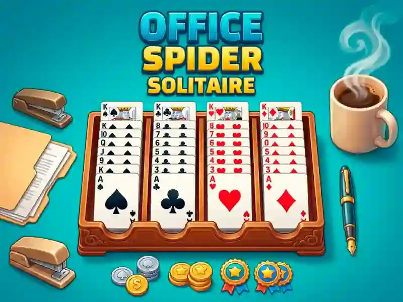 Jogo Office Spider Solitaire online