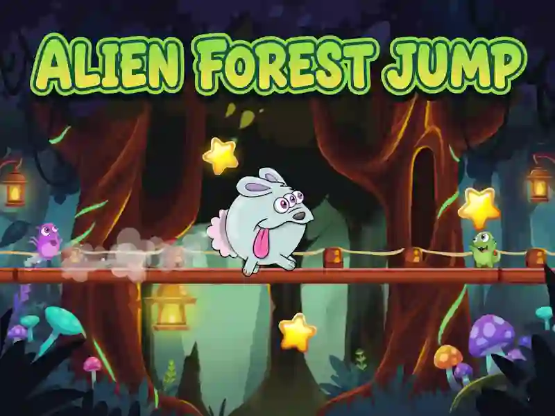 Jogo Salto na Floresta Alienígena online