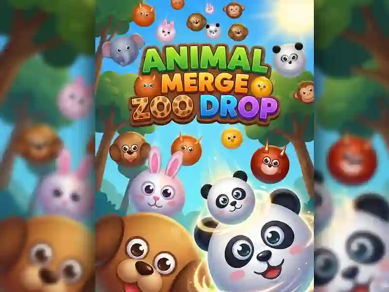 Jogo Animal Merge Zoo Drop online