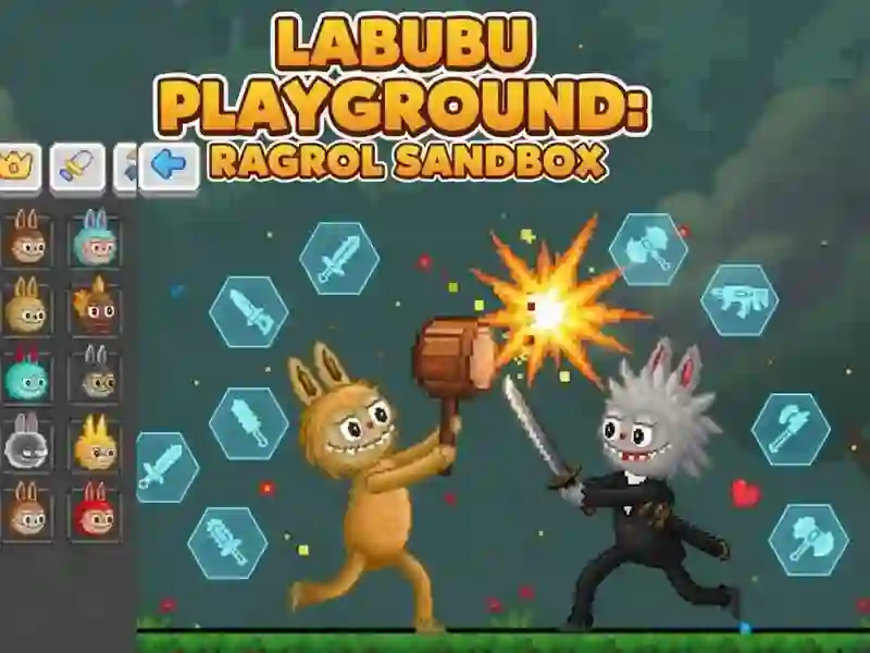 Jogo Parque Labubu: caixa de areia Ragdoll online Jogo Parque Labubu: caixa de areia Ragdoll online