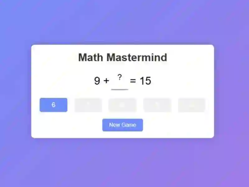 Jogo Mestre da matemática online