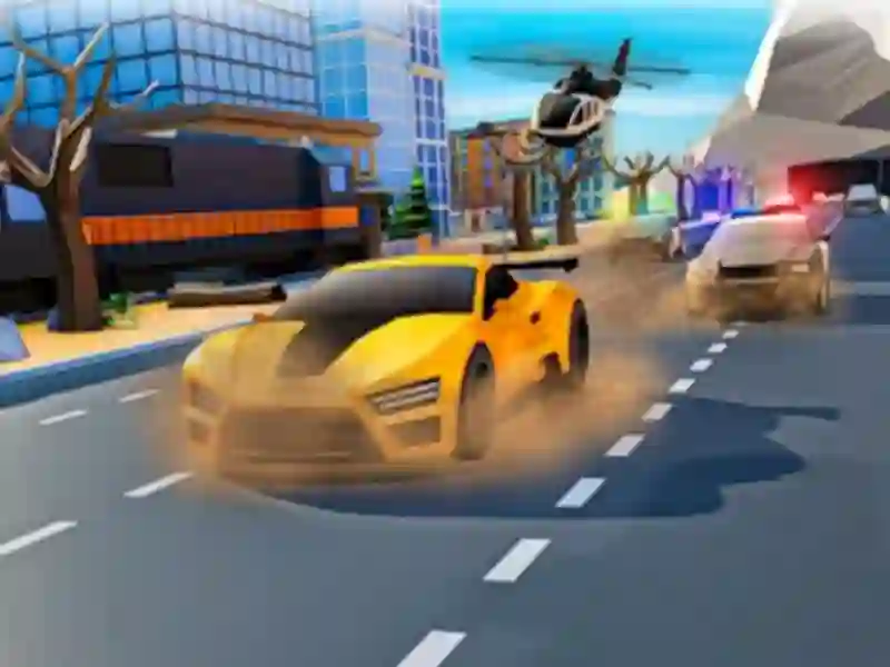Jogo Police Car Chase Zigzag Escape 3D online