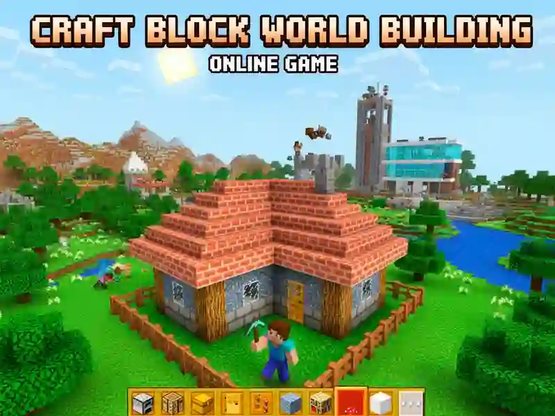 Jogo Construção Mundial de Blocos Artesanais online