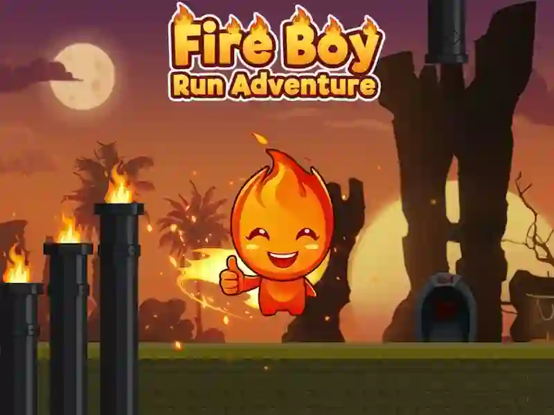 Jogo Aventura de corrida de menino de fogo online