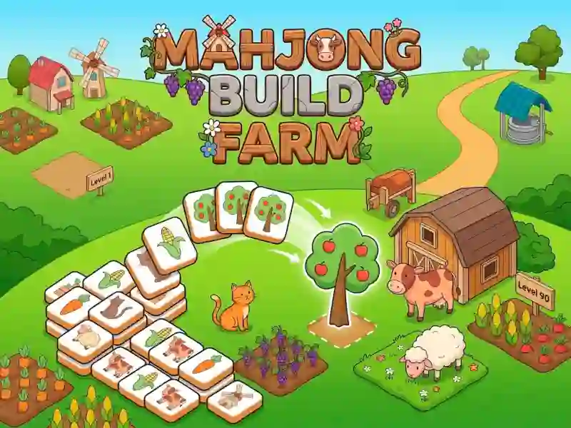 Jogo Mahjong Build Farm online