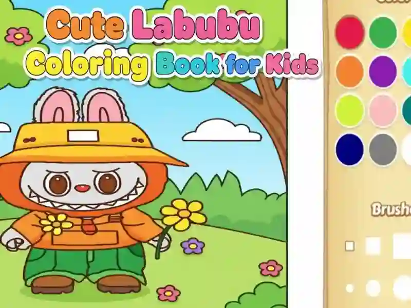 Jogo Lindo livro de colorir Labubu para crianças online