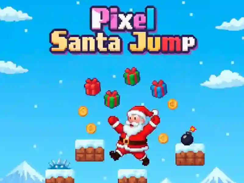 Jogo Pixel Papai Noel Salto online