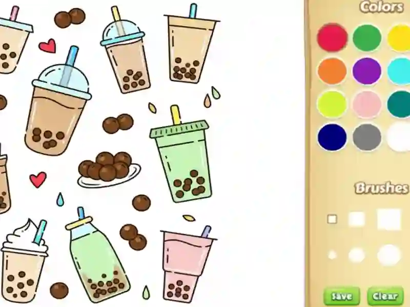 Jogo Livro de colorir Boba fofo para crianças online