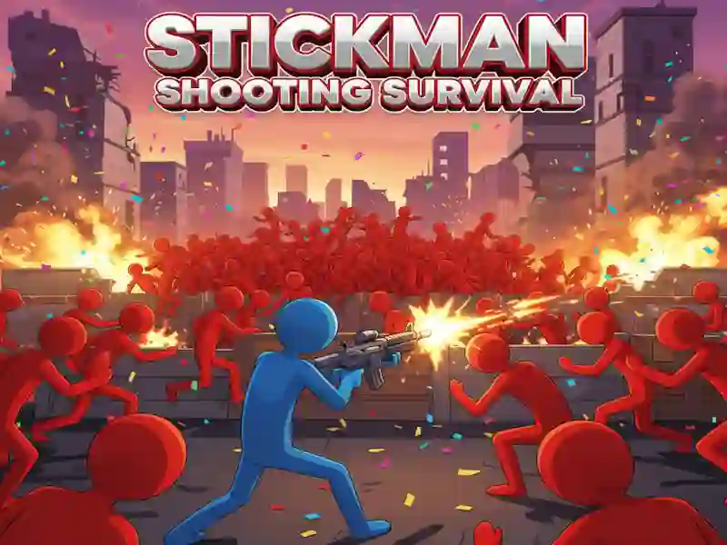 Jogo Sobrevivência de tiro Stickman online