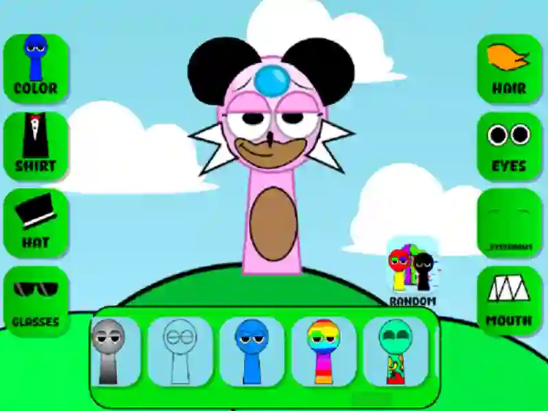 Jogo Fabricante de caracteres SPRUNKI OC online